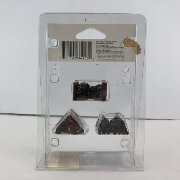 Lemax 2003 Stacked Firewood Set Of 3 Holidays Seasons #34955 Schlefflera Wood - Picture 3 of 3